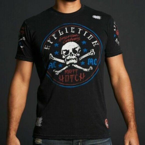 Affliction Customs Matt Hotch T-Shirt H10924 - Picture 4 of 11